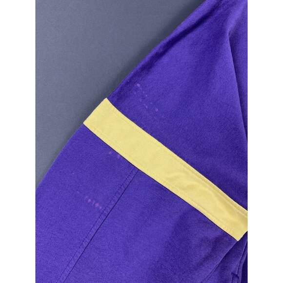 Rare Vintage Converse Magic Johnson Purple Yellow Sweater Lakers Zip Neck Medium - Picture 13 of 16